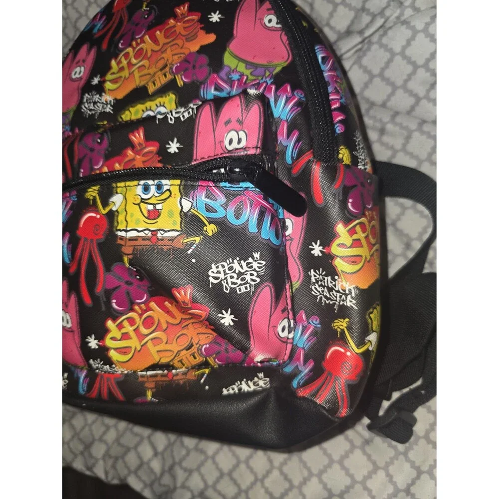 Nickelodeon SpongeBob SquarePants Patrick star graffiti mini backpack bookbag!